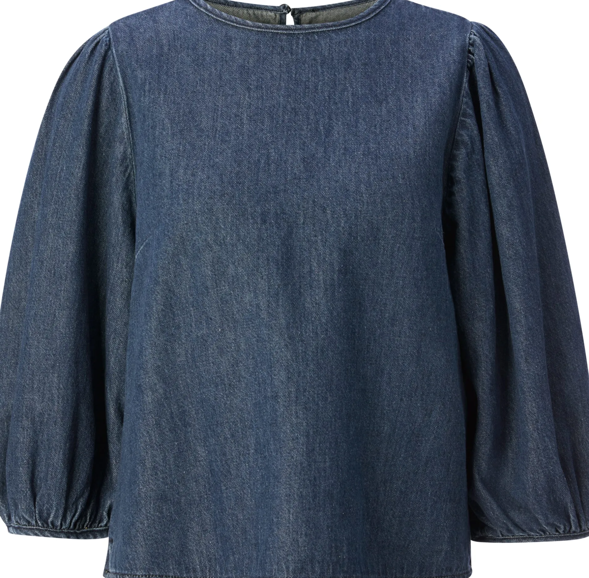 Mud Jeans Damen-Jeansbluse 3/4-Arm Mittelblau Sale