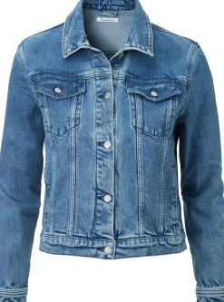 Knowledge Cotton Apparel Damen-Jeansjacke Denim Clearance