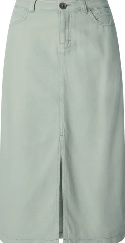 LANIUS Damen-Jeansrock Hellgrün