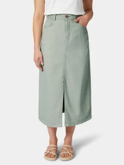 LANIUS Damen-Jeansrock Hellgrün