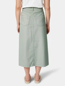 LANIUS Damen-Jeansrock Hellgrün