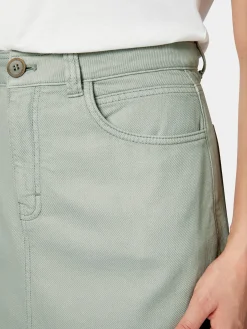 LANIUS Damen-Jeansrock Hellgrün