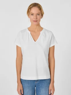 Alma ＆ Lovis Damen-Jerseybluse Weiß Sale