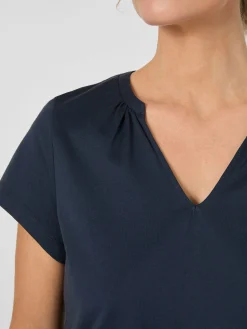 Alma ＆ Lovis Damen-Jerseybluse Dunkelblau New