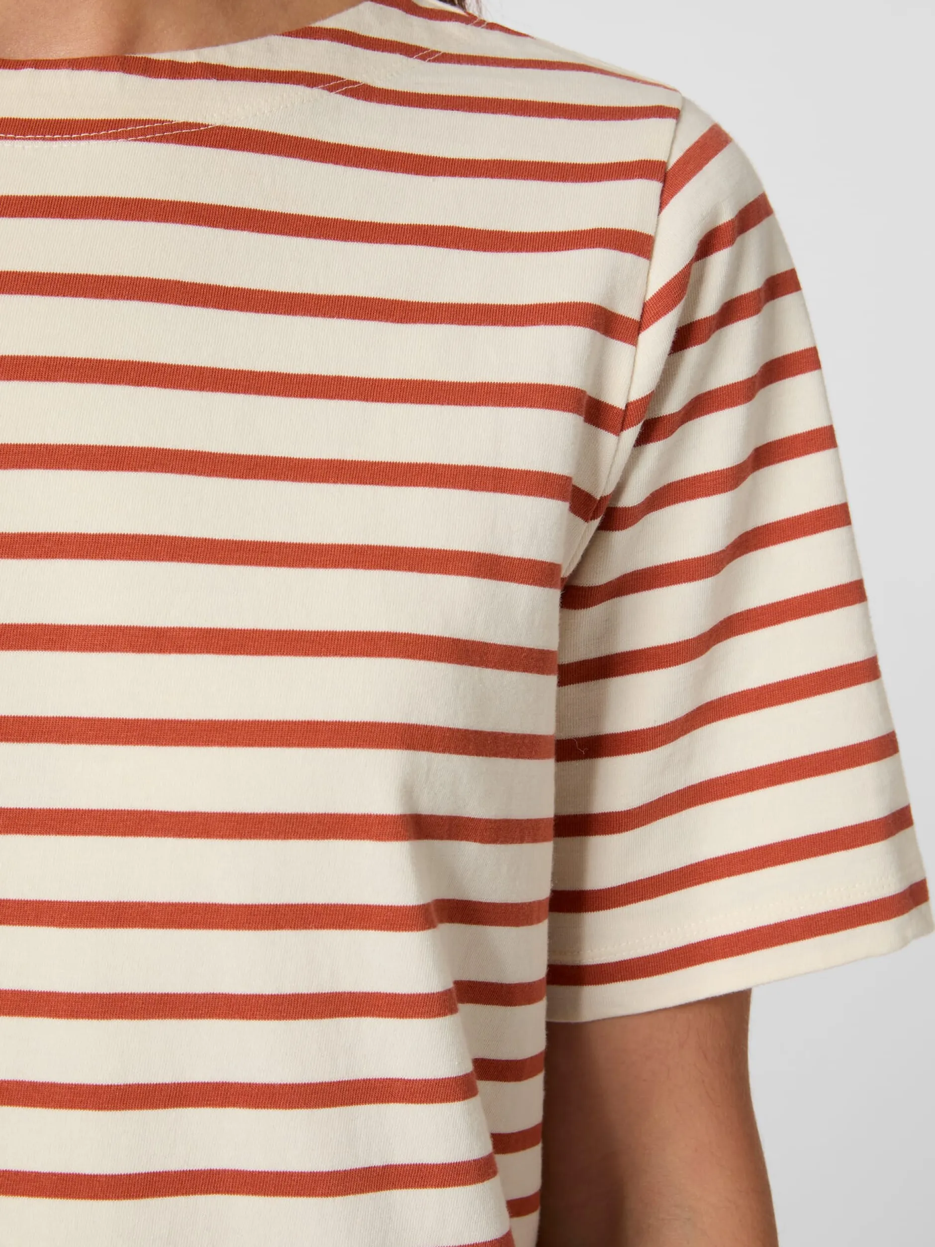 Knowledge Cotton Apparel Damen-Jerseykleid gestreift Sale