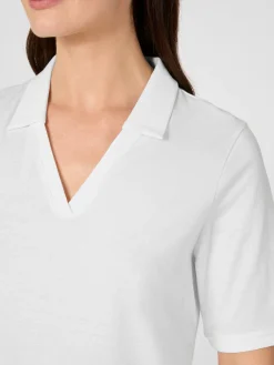 Alma ＆ Lovis Damen-Jerseypolo Weiß Online