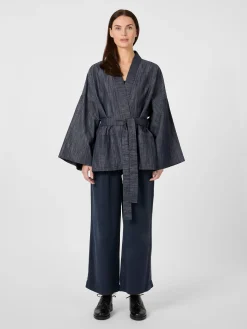 Christiane Strobel Damen-Kimonojacke Dunkelblau Discount