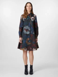 Hannes Roether Damenkleid geknöpft Multicolor Best