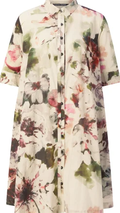 Hannes Roether Damenkleid geknöpft Multicolor Hot