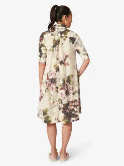 Hannes Roether Damenkleid geknöpft Multicolor Hot