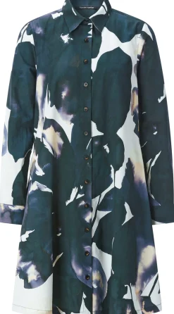 Hannes Roether Damenkleid geknöpft, Multicolor Clearance