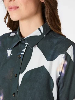 Hannes Roether Damenkleid geknöpft, Multicolor Clearance