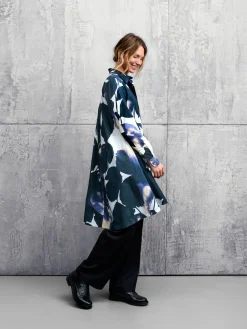 Hannes Roether Damenkleid geknöpft, Multicolor Clearance