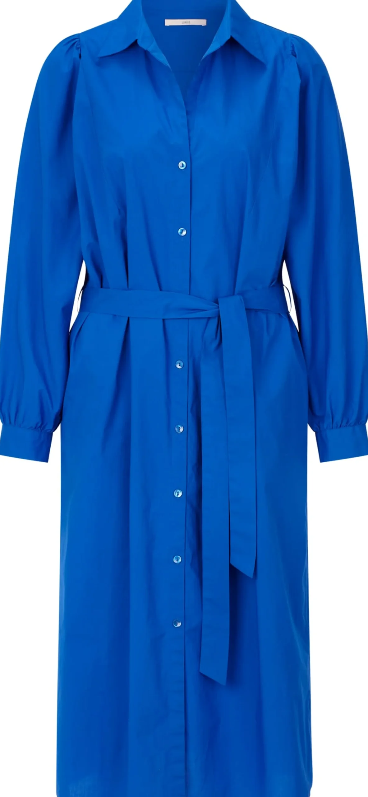 LANIUS Damenkleid mit Kräuseln Blau Clearance