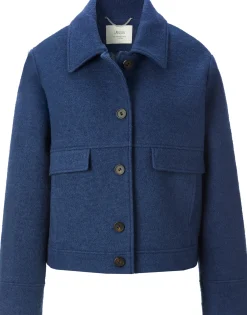 LANIUS Damen-Kurzjacke Mittelblau Discount