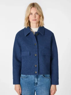 LANIUS Damen-Kurzjacke Mittelblau Discount