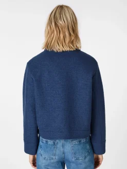 LANIUS Damen-Kurzjacke Mittelblau Discount