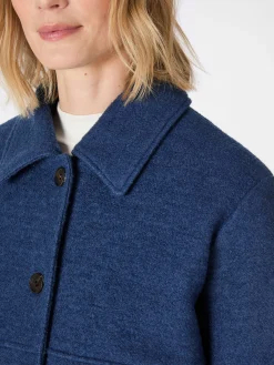 LANIUS Damen-Kurzjacke Mittelblau Discount