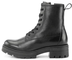 Werner Schuhe Damen-Lederboot Schwarz Discount