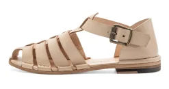 Punto Pigro Damen-Ledersandale Natur Outlet