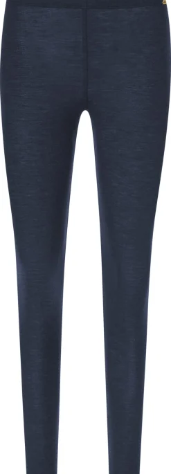 Comazo Damen-Leggings Wolle-Seide Dunkelblau