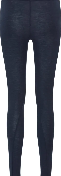 Comazo Damen-Leggings Wolle-Seide Dunkelblau