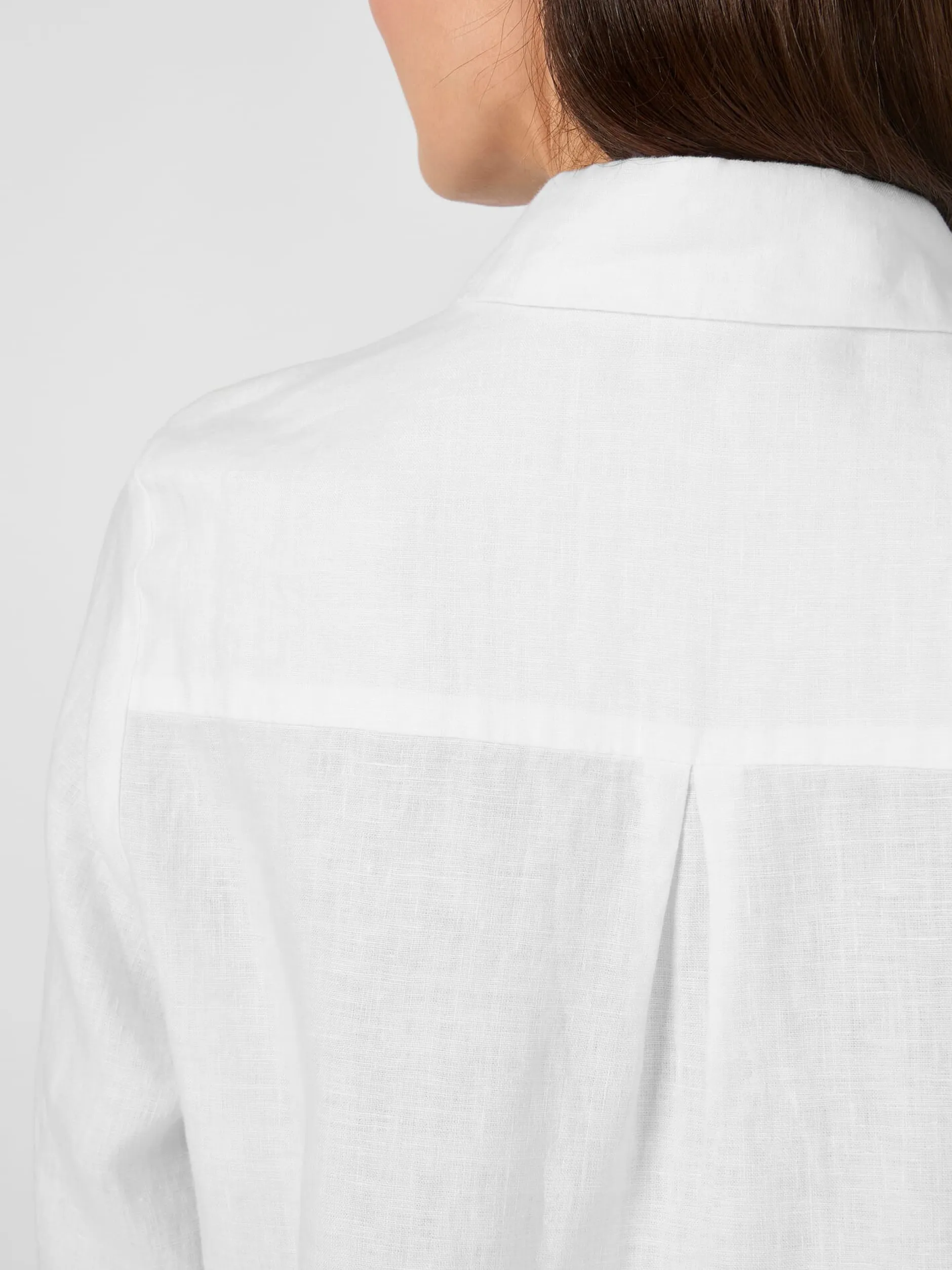 LANIUS Damen-Leinenbluse Weiß Sale