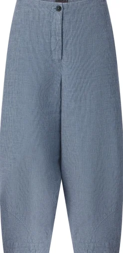 Oska Damen-Leinenhose Mittelblau