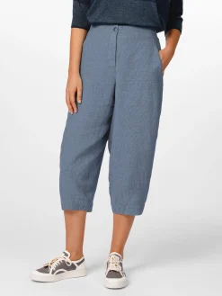 Oska Damen-Leinenhose Mittelblau