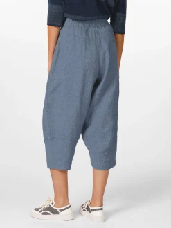 Oska Damen-Leinenhose Mittelblau