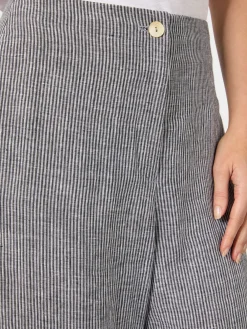 Oska Damen-Leinenhose gestreift Online