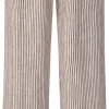 Knowledge Cotton Apparel Damen-Leinenhose gestreift Sale