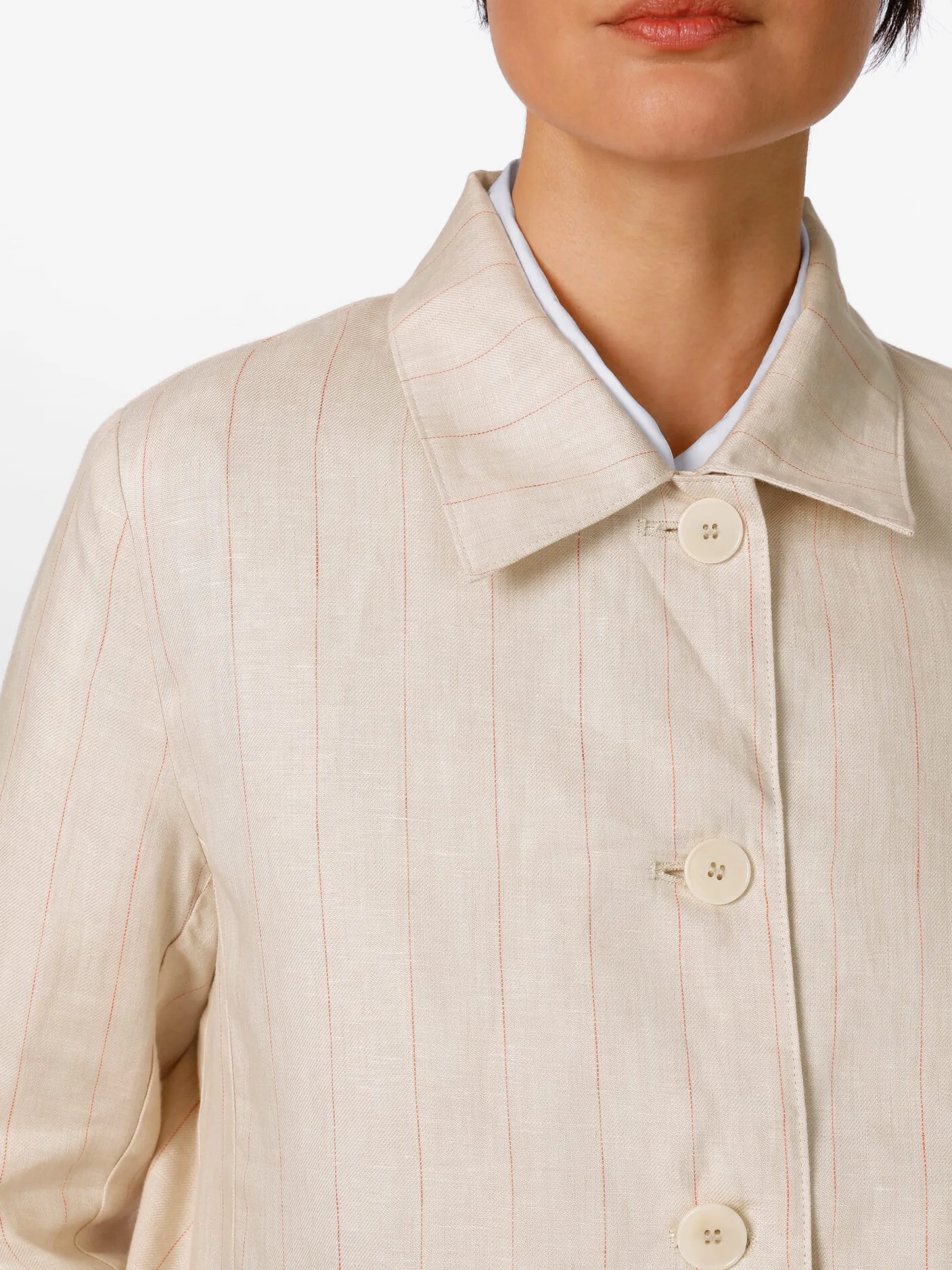 LANIUS Damen-Leinenjacke Streifen Online