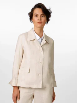 LANIUS Damen-Leinenjacke Streifen Online