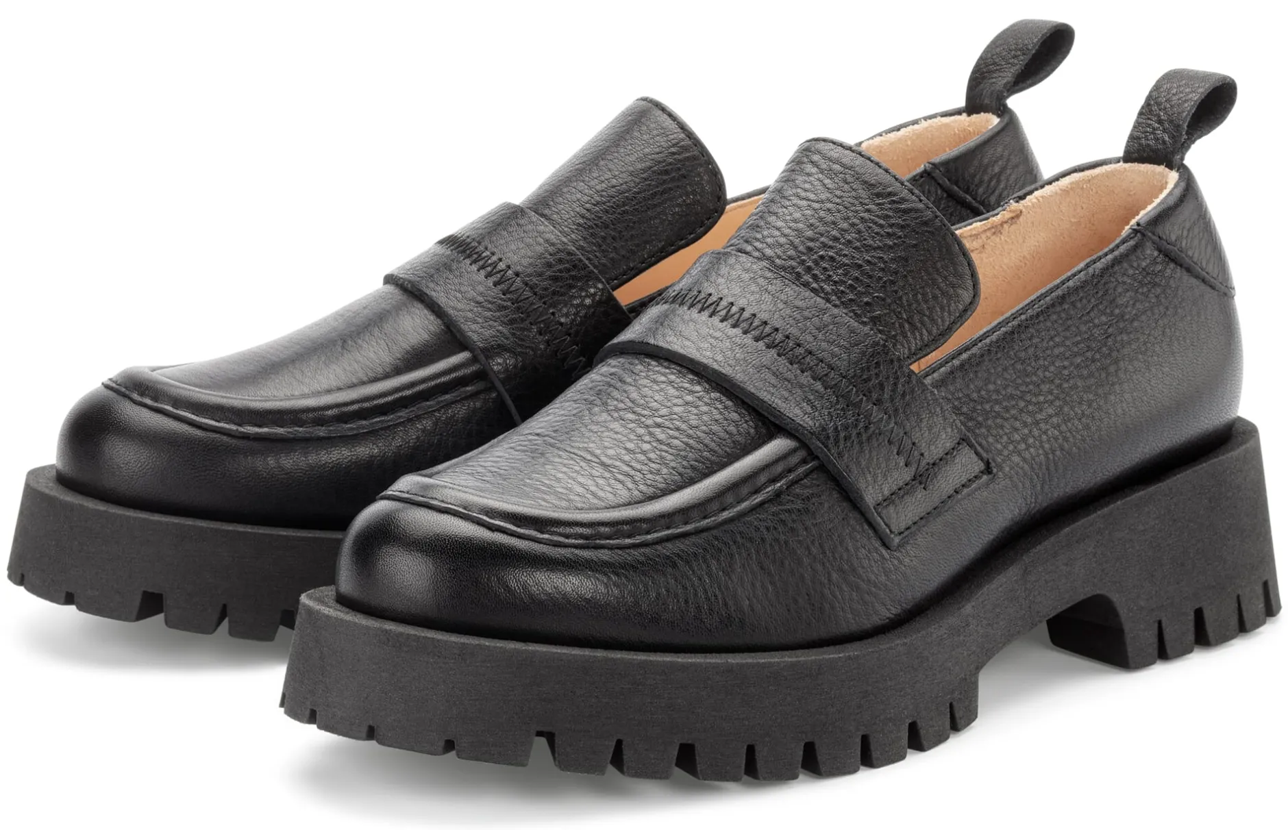 Werner Schuhe Damenloafer Leder Schwarz Best