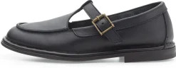 Punto Pigro Damen-Loafer mit Riemen Schwarz Hot