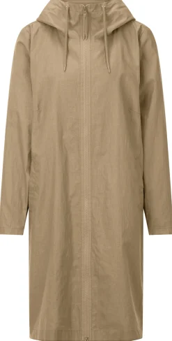 LangerChen Damenmantel Leinen mit Kapuze Sale
