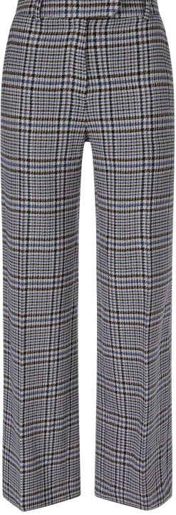 LANIUS Damen-Marlenehose Karo Multicolor New