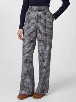 LANIUS Damen-Marlenehose Karo Multicolor New