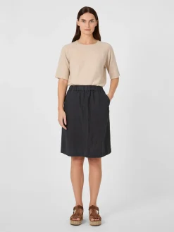 Manufactum Damen-Midirock Baumwolle Navy Sale