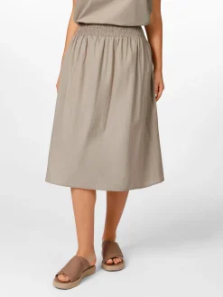 CARE BY ME Damen-Midirock breiter Bund, Sand Sale