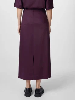 LANIUS Damen-Midirock TENCEL™ Violett New
