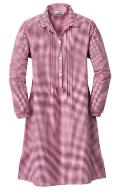 Novila Damen-Nachthemd Flanell Rot Sale