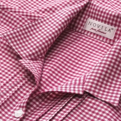 Novila Damen-Nachthemd Flanell Rot Sale