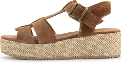 Ehm Damen-Plateausandale Cognac Outlet