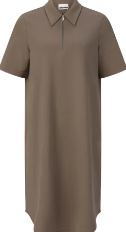 Armedangels Damen-Polokleid Mittelbraun