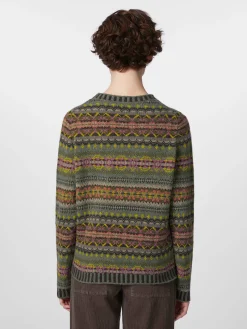 Eribé Damenpullover Lammwolle Multicolor New
