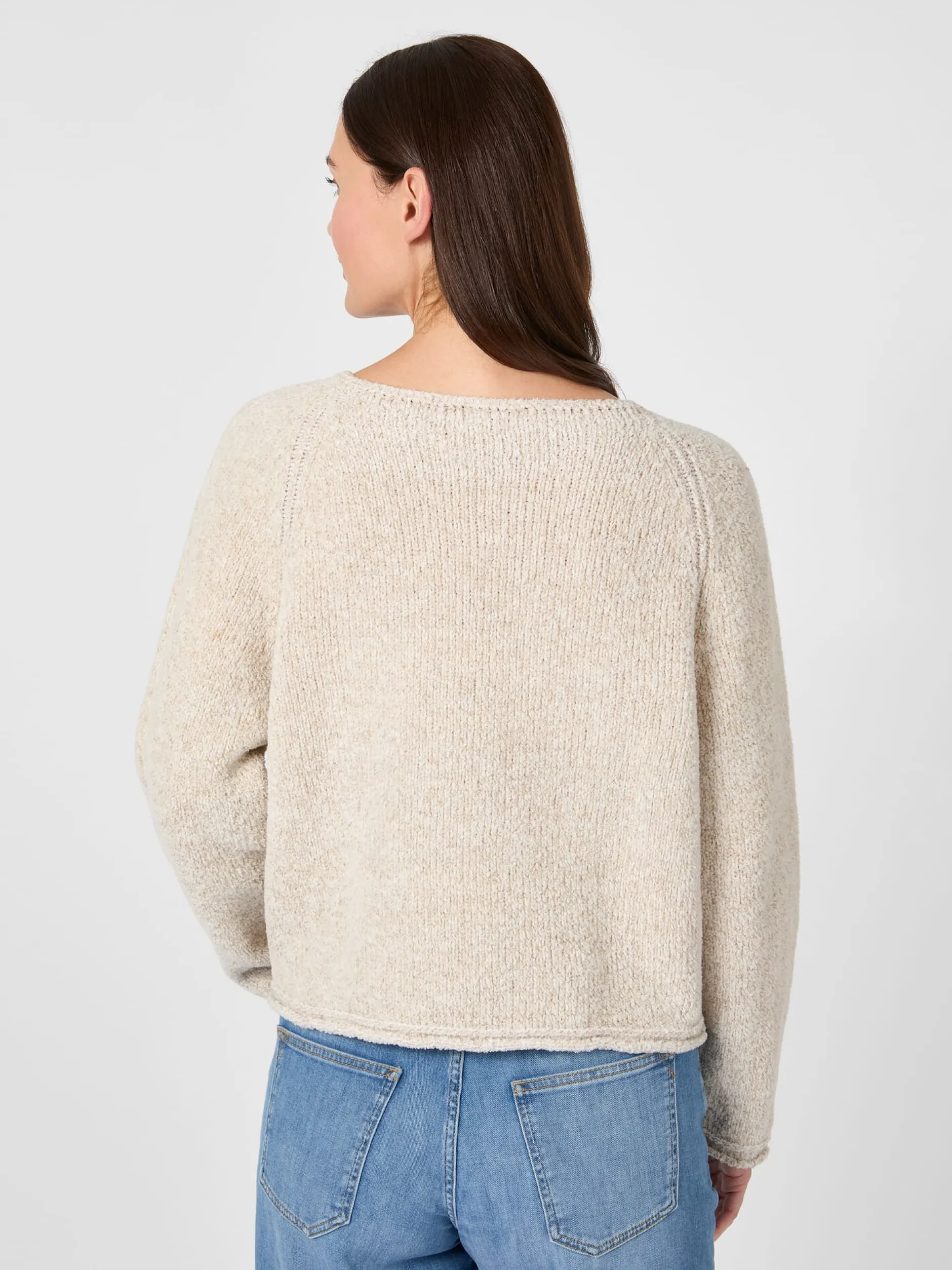 Seldom Damenpullover Oversized Natur Best