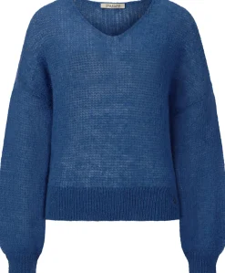 Alma ＆ Lovis Damenpullover V-Ausschnitt Blau Best