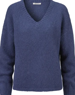 Alma ＆ Lovis Damenpullover V-Ausschnitt Blau Best